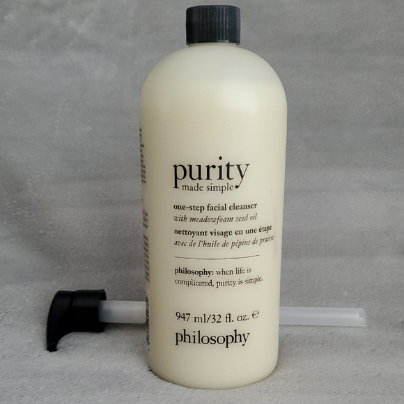 🆕️ PHILOSOPHY Purity One-Step Facial Cleanser with Pump (947 ml/ 32 fl.oz)
